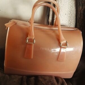 Pinkish peach Furla purse